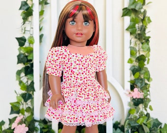Ruffled Floral Dress for 18 Inch Dolls