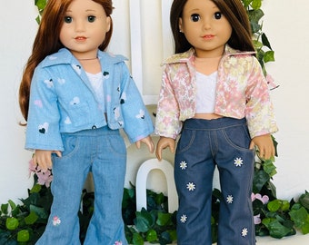 Flare Jeans and/or Wide Leg Jeans  for 18 inch Dolls