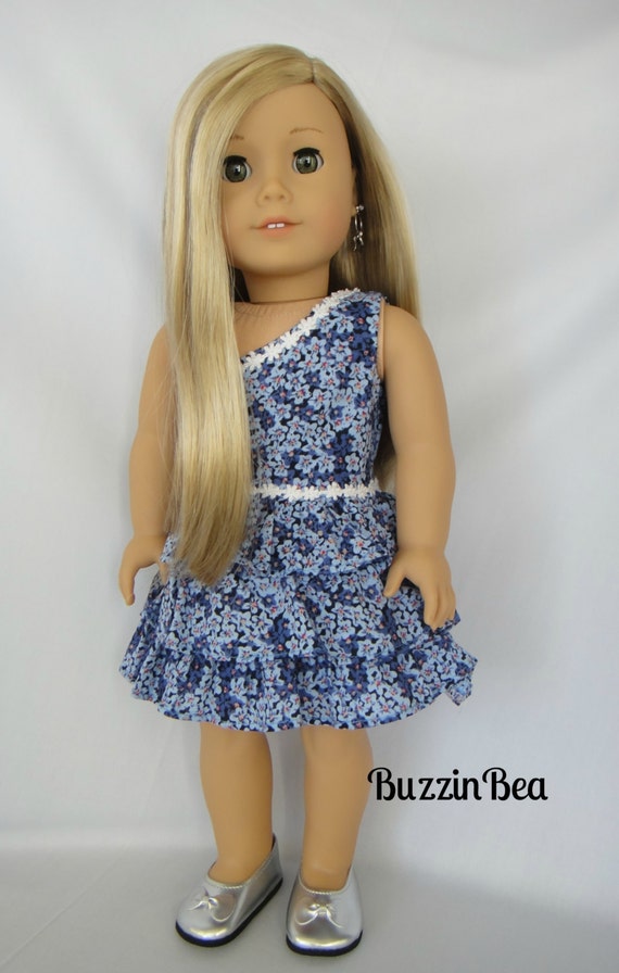 Blue Hydrangea Dress American Girl Doll Dress | Etsy