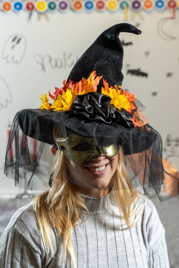 Witch Hat With Veil Witch Costume for 