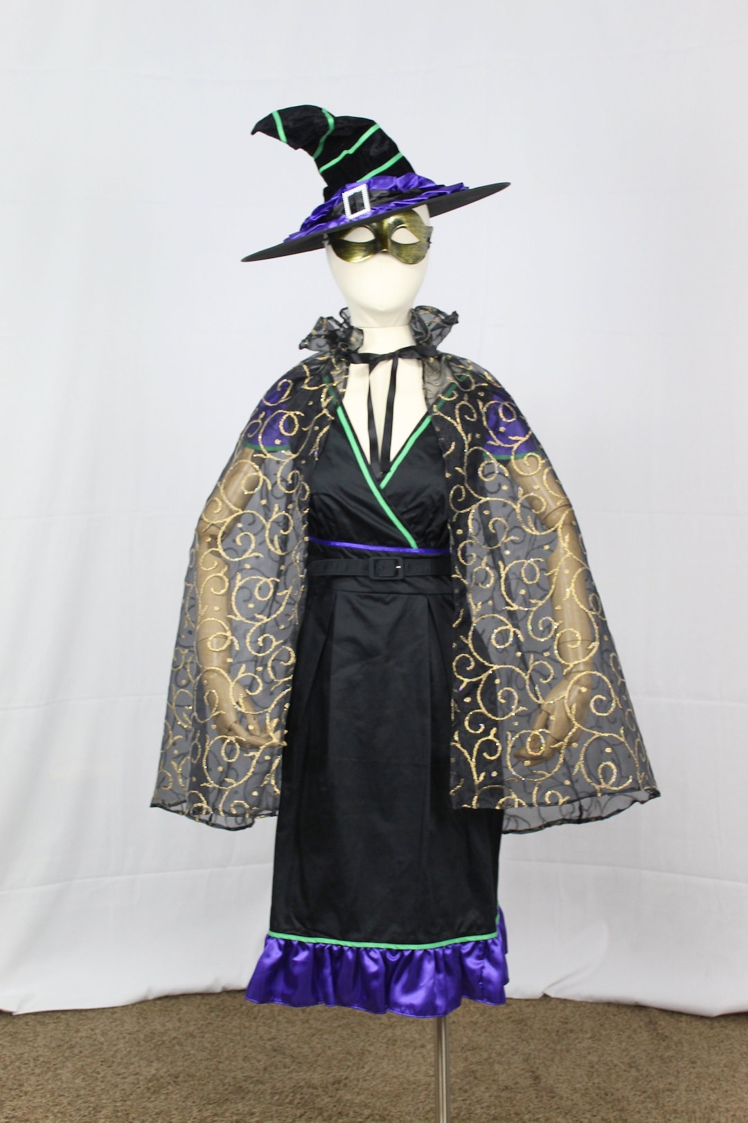 Black and Purple Witch Costume main image 1