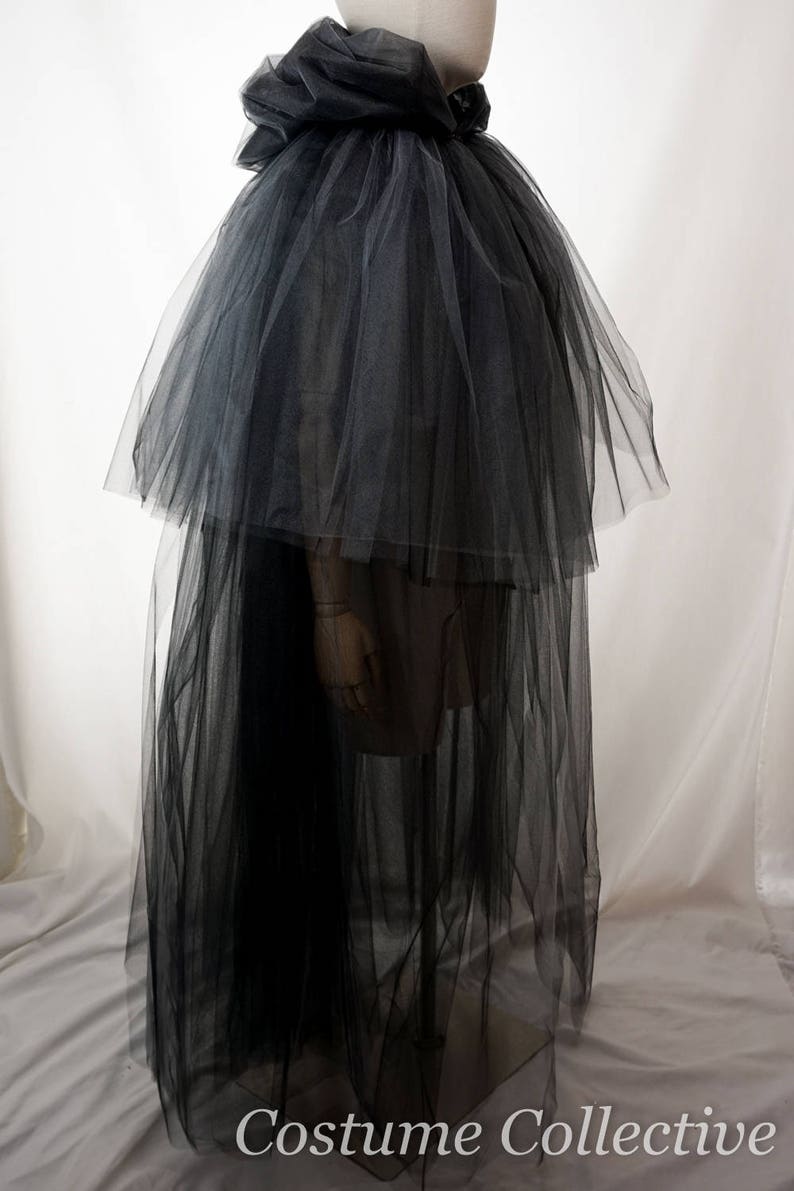 Long Tulle Cape with Hood Halloween Costume for Witch Etsy Long Tulle Cape with Hood Halloween Costume for Witch Etsy