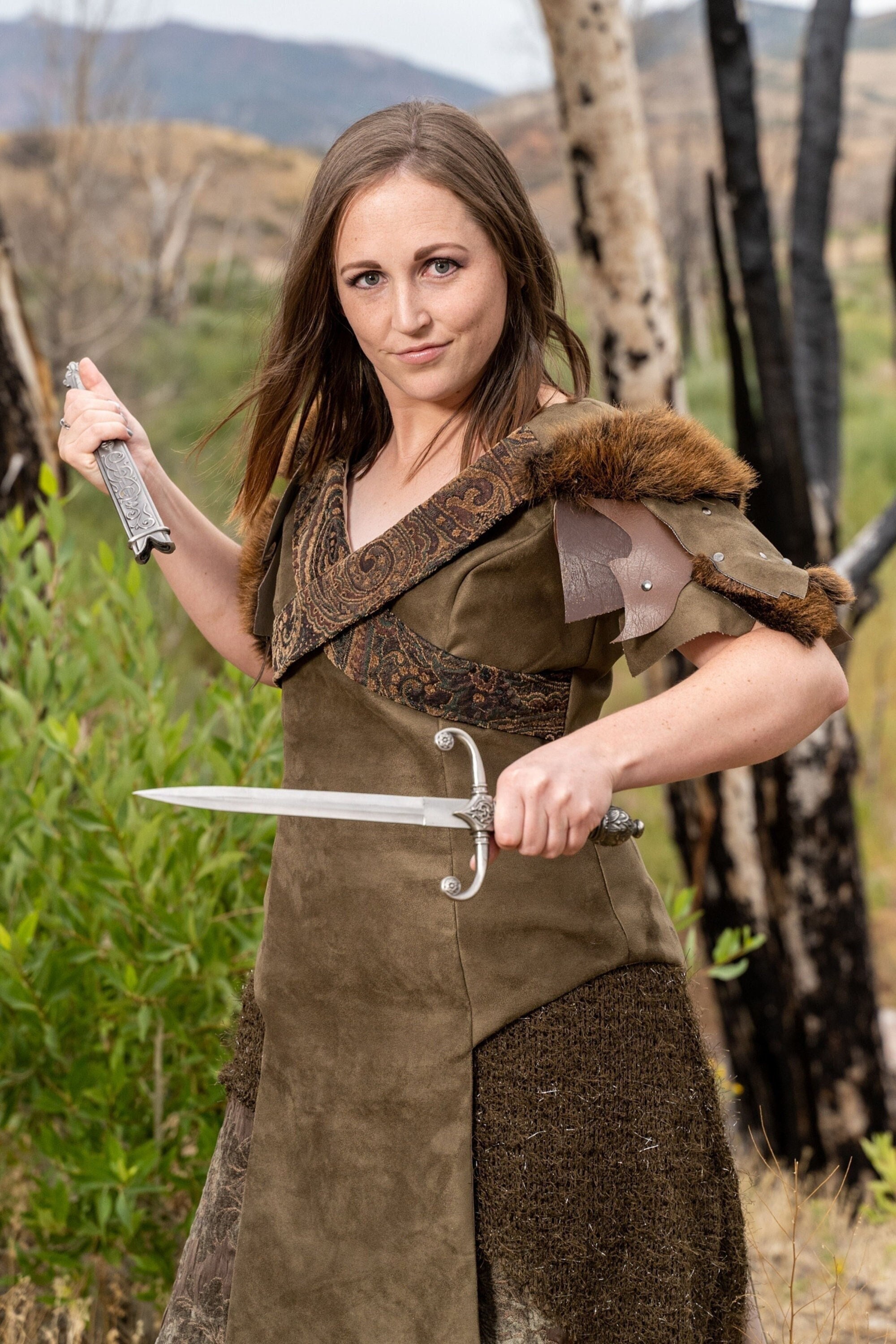 ML70873, Women Viking Warrior Costume