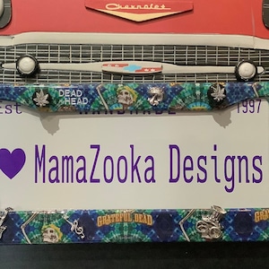 Handmade Grateful Dead 3D License Plate Frame by MamaZooka Designs