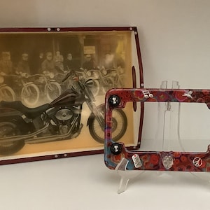 Boho for Motorcycles 3D License Plate Frame by MamaZooka Designs