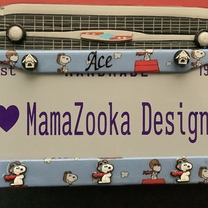 Snoopy House 3D License Plate Frame by Mamazooka Designs - Etsy