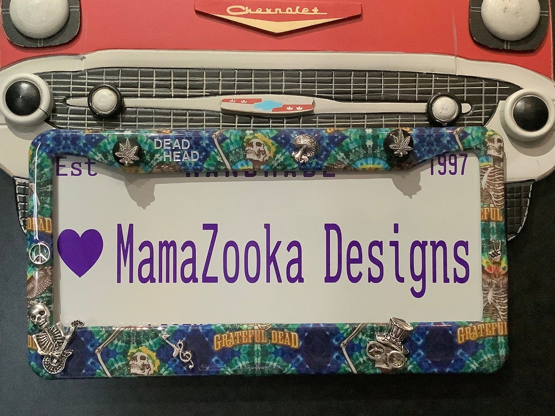 Grateful Dead License Plate Frame by Mamazooka Designs Etsy