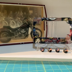 Motorcycle 3D License Plate Frame by MamaZooka Designs