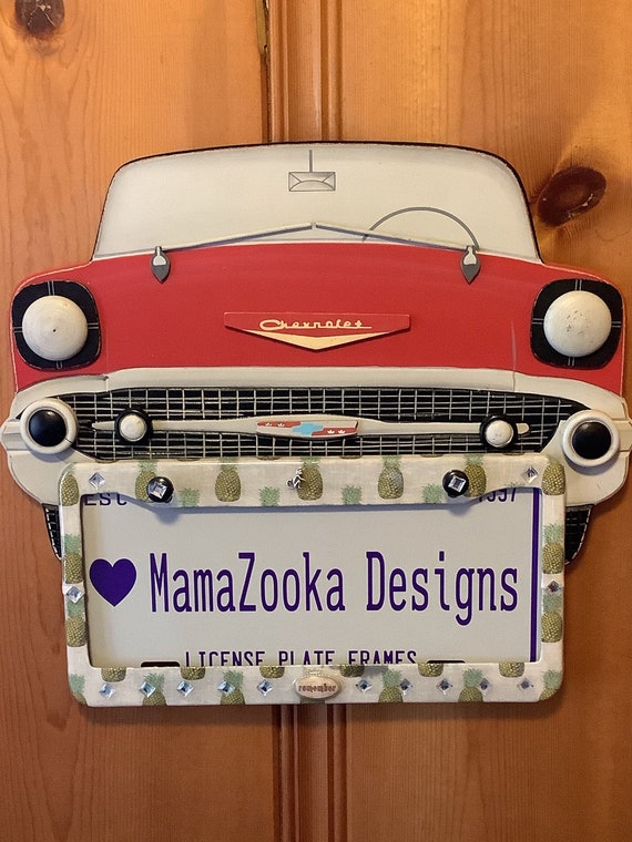 Pineapple License Plate Frame by Mamazooka Designs Etsy