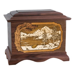 Walnut Mountain Lakes Ambassador Wood Cremation Urn