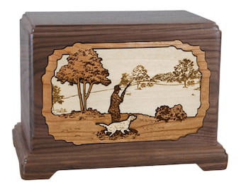 Walnut Hunting Hampton Wood Cremation Urn