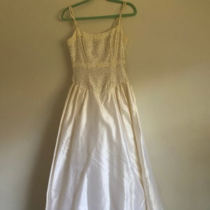 vintage silk wedding dress