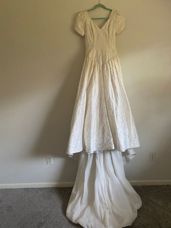 Beautiful silk wedding dress