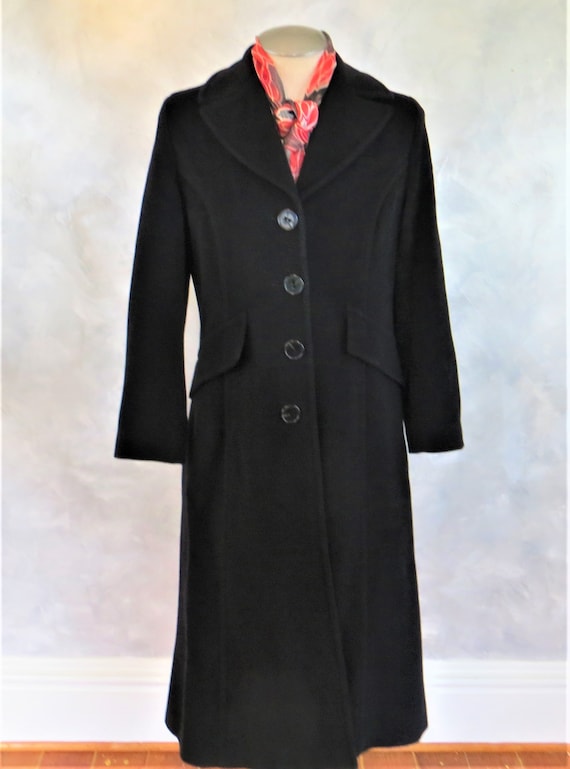 Vintage Marshall Field's Maxi Coat Size 8/Long Bla