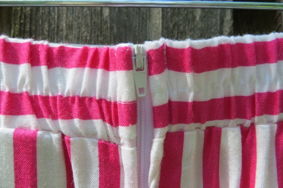80s Shorts * Classy Cool Pink and White Vertical … - image 7