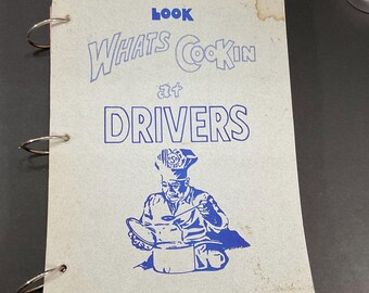 Vintage 70s Community Cookbook-DMV Drivers Service Center-Department of Motor Vehicles