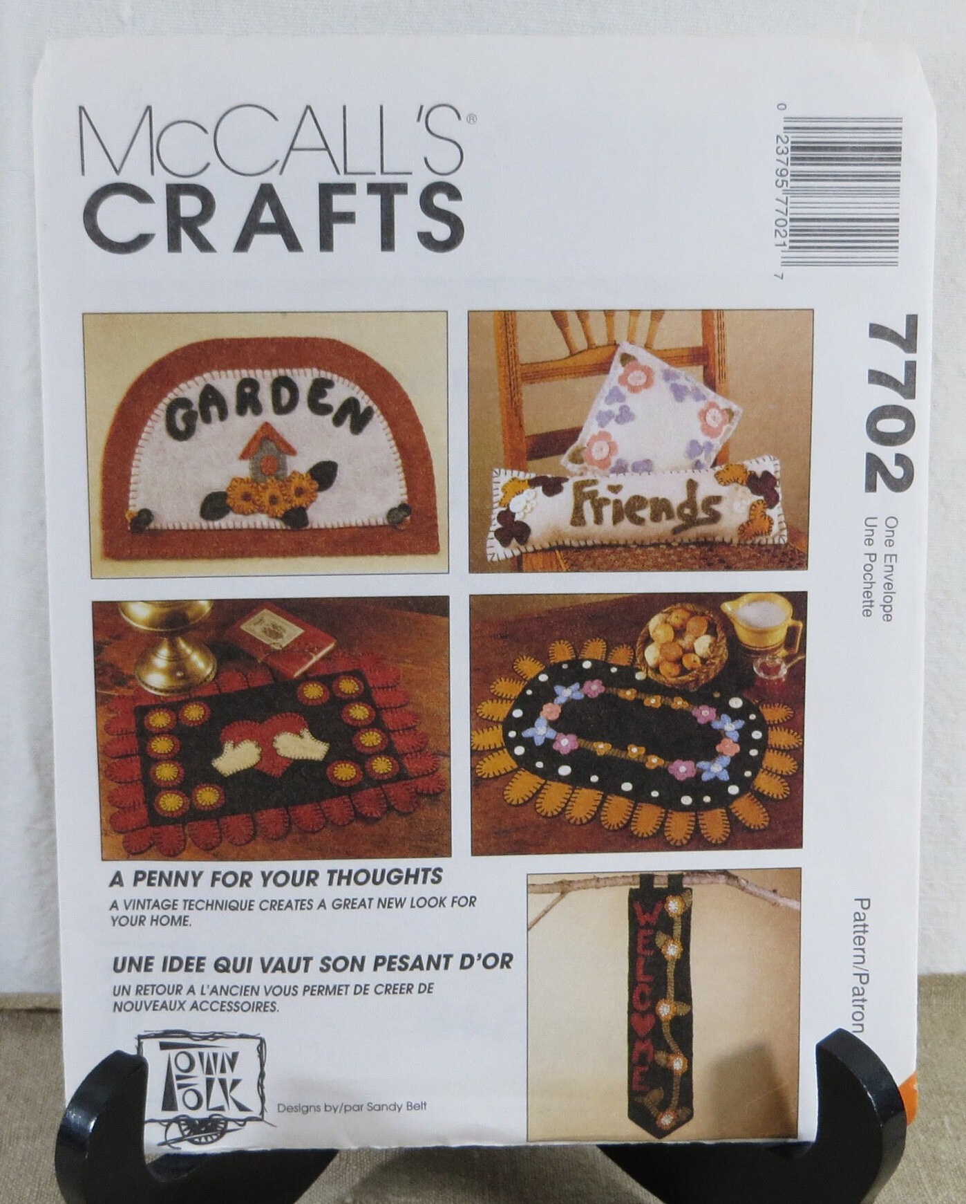 Primitive Penny Rug Patterns Primitive Penny Rug Sewing Pattern 90s Mccall's Crafts - Etsy