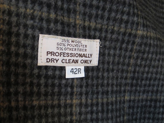 Vintage Men's Trench Coat Grey 42R - removable wo… - image 8