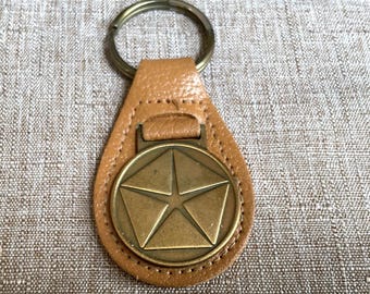 Vintage Chrysler Pentastar Keychain