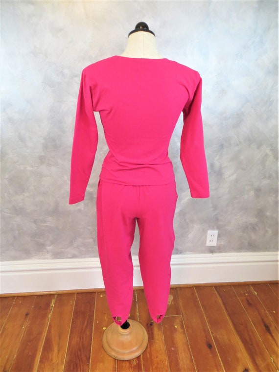 Vintage 90's Stirrup Pants Set * High Waisted Pin… - image 8