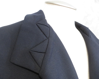 Vintage 1920&#39;s Navy Blue Art Deco Flapper Coat with Gorgeous Detailing & Tailoring * Authentic Vintage
