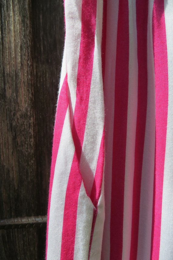80s Shorts * Classy Cool Pink and White Vertical … - image 6