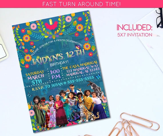 Encanto Birthday Invitation