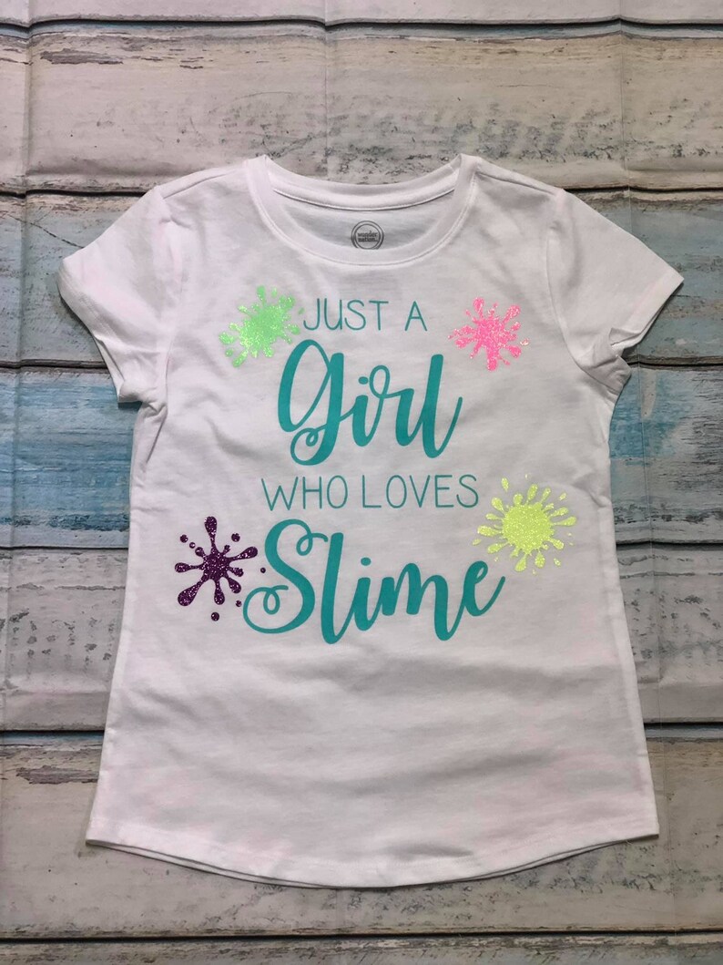 Just A Girl Who Loves Slime Girls Shirt