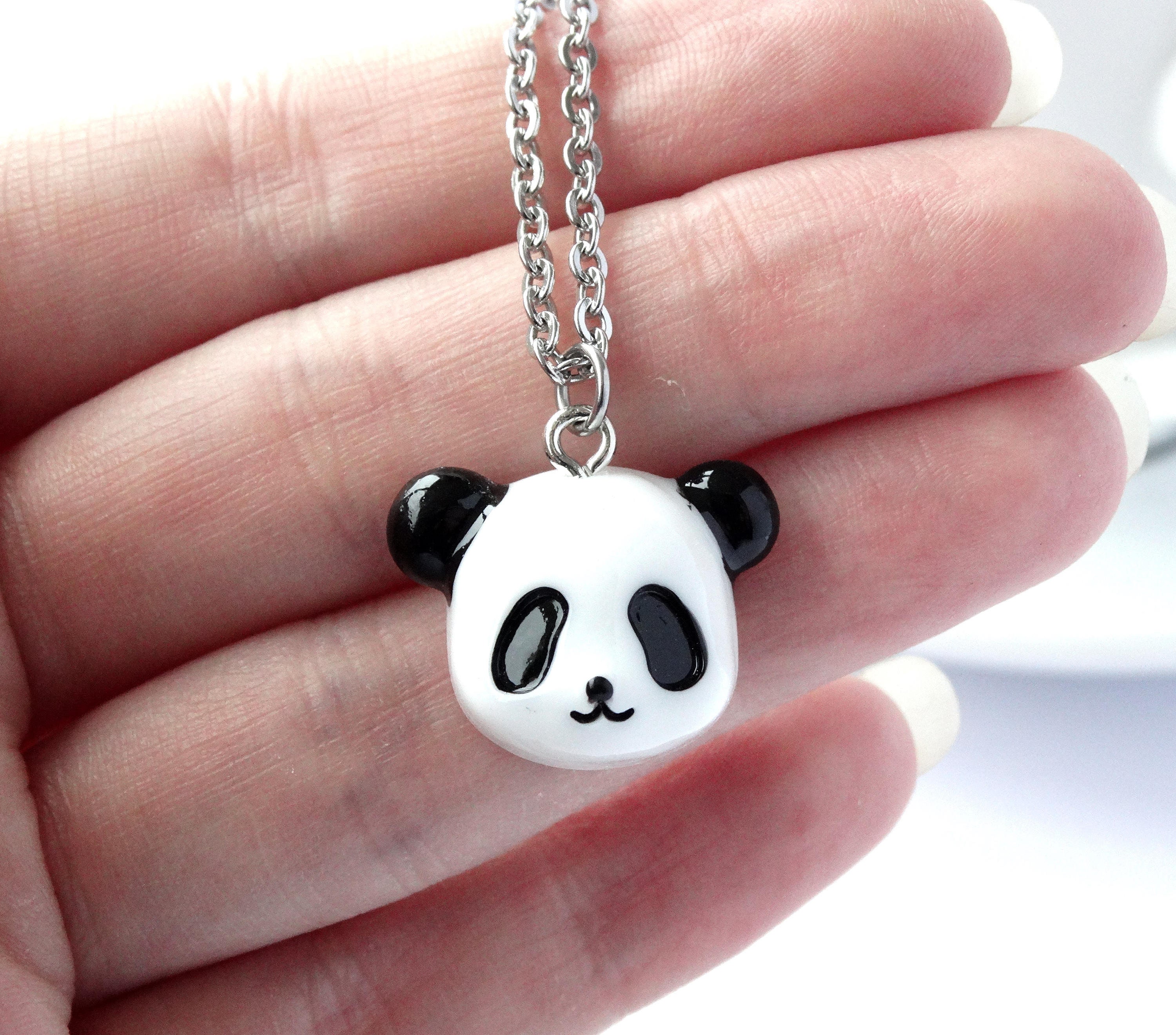 SHARRB Fashion Zircon Panda Bear Pendant Gold Pendant Necklace for Women  Panda Bear Animal Designer 1Pcs