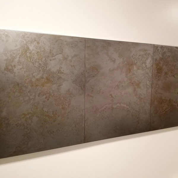 Cabecera de panel de peltre ligero de acero de 20 pulgadas de altura, cabecera de metal moderno king size