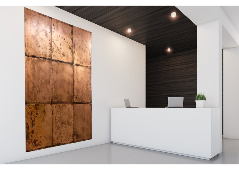 Copper Accent Wall Etsy