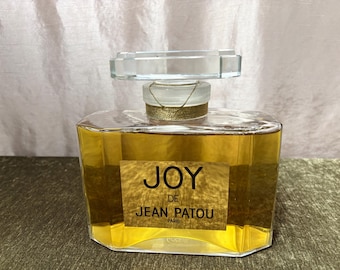 Vintage JOY de JEAN PATOU Factice Perfume Bottle: 7" Store Display Dummy (Sealed Water)