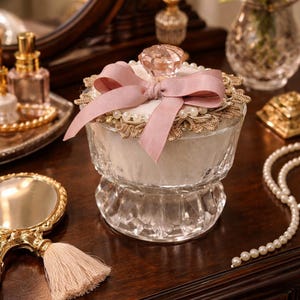 Dusting Powder Puff With Handle - Etsy Australia display picture 1