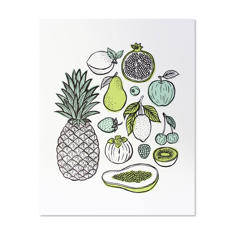 Fruit Print Etsy