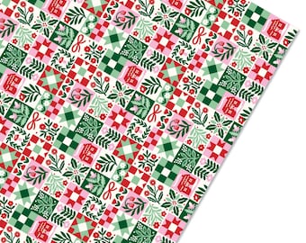 Patchwork Holiday Gift Wrap
