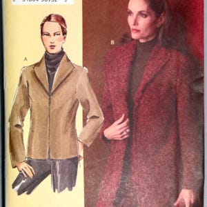 May include: A sewing pattern envelope featuring illustrations of a jacket and a coat. The envelope is primarily cream-colored with text and images. The text includes "V7976" and "TODAY'S FIT BY SANDRA BETZINA".