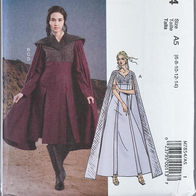 Mccall's Robe Pattern Queen Mary Costumes - Etsy