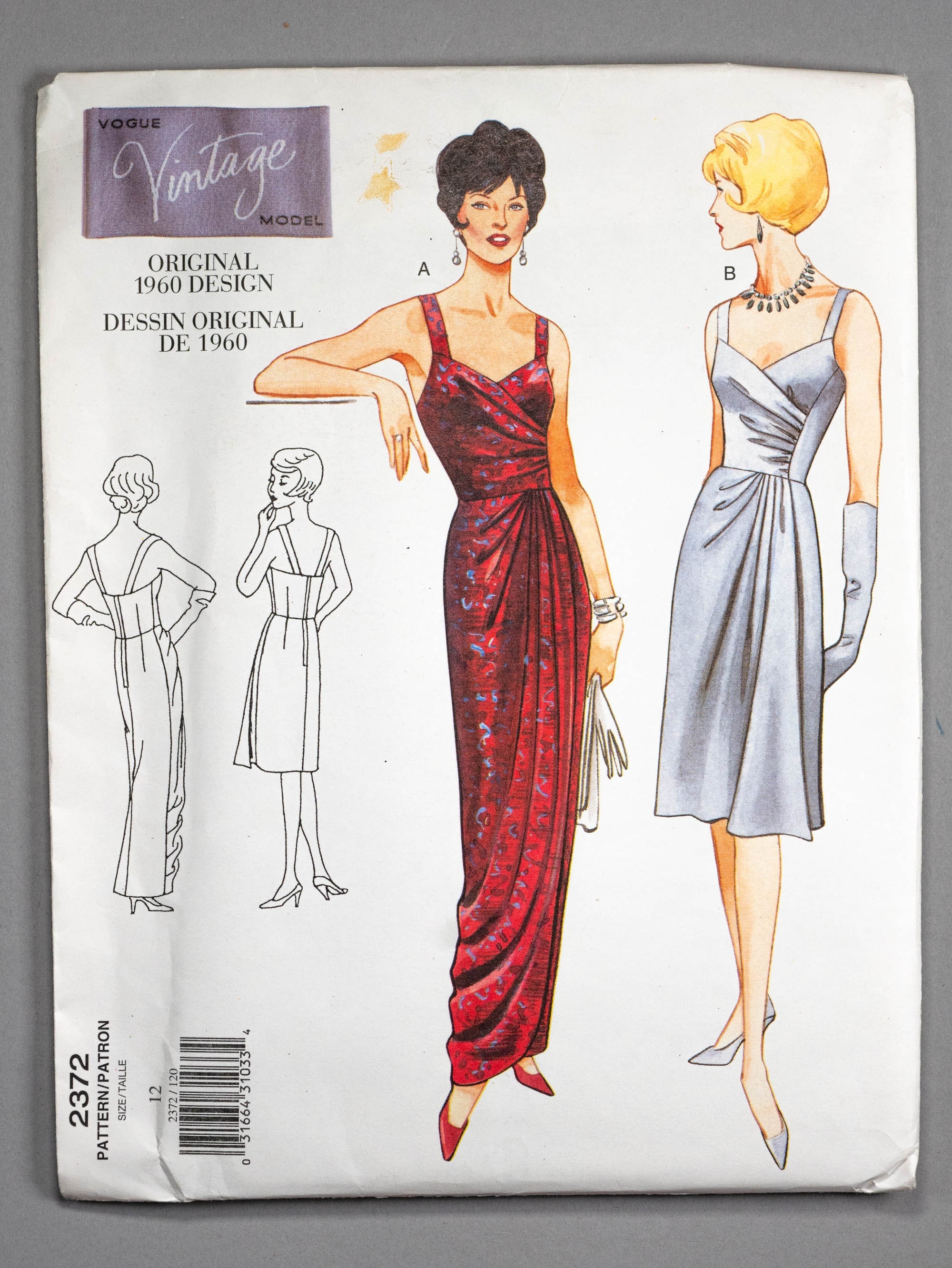 1960s ELEGANT Evening Coat and Slim Slip Dress Pattern VOGUE Special Design  7226 Full or Regular Length Party Dress and Coat Bust 32 Vintage Sewing  Pattern FACTORY FOLDED