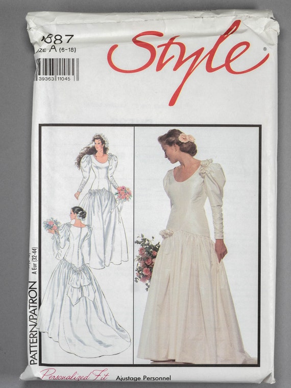 chinese dress ladies Scallop Neck Mermaid Hem Cami Wedding Dress Sewing Pattern – Patterns For  Less main image 1