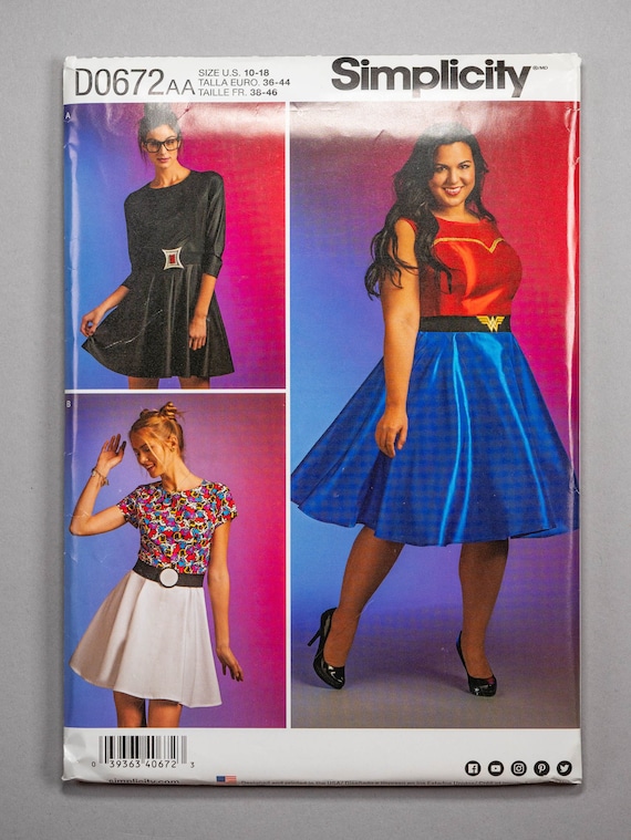 simplicity skater dress pattern Simplicity 1873 Misses' & Miss Petite Dresses