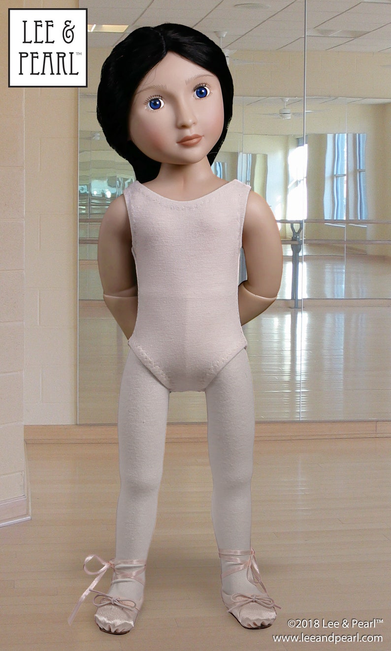 L&P 1051: Ballet Basics Pattern for 16 Inch A Girl for All Time Dolls Dance or Gymnastics Doll Leotard, Unitard and One Piece Swimsuit image 5