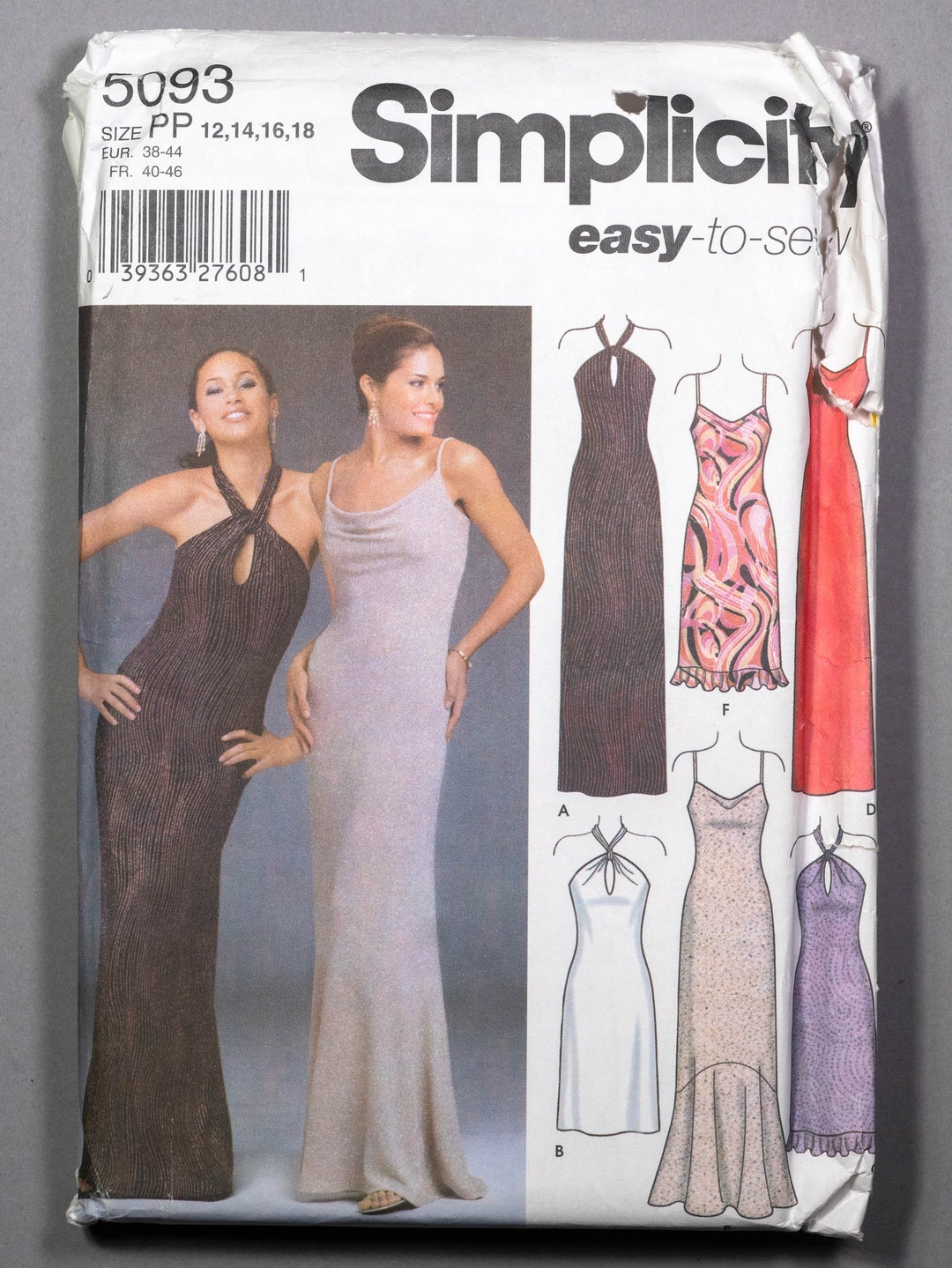 S5093 Szs 12-18 Simplicity 5093 Evening Gown Formal Dress - Etsy