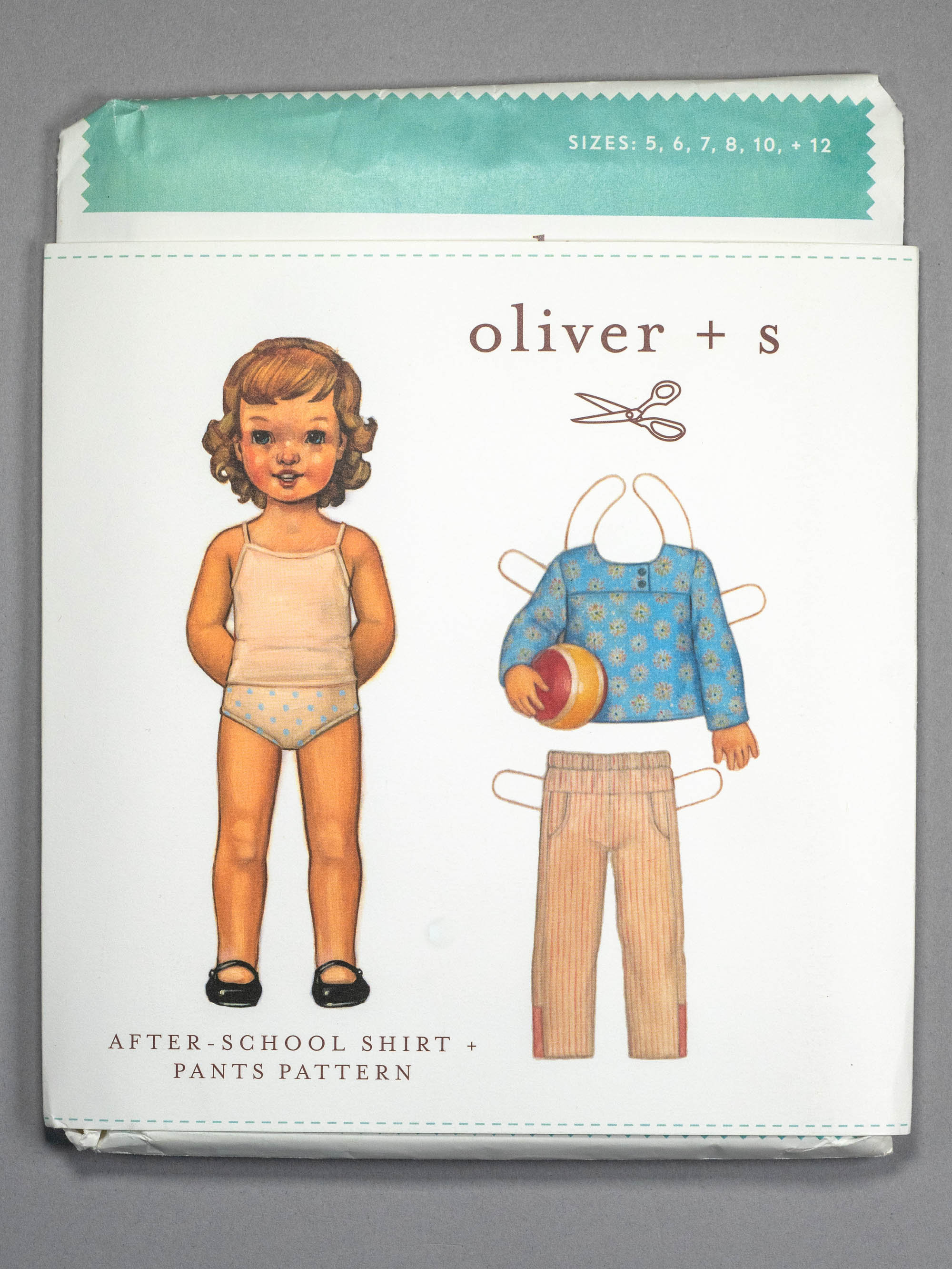 Oliver S After School Shirt & Pants Child 5-12 Sewing Pattern for Girl:  Classic Kids Play Clothes, Pull on Top, Boat Neck, Curved Yoke -  Canada