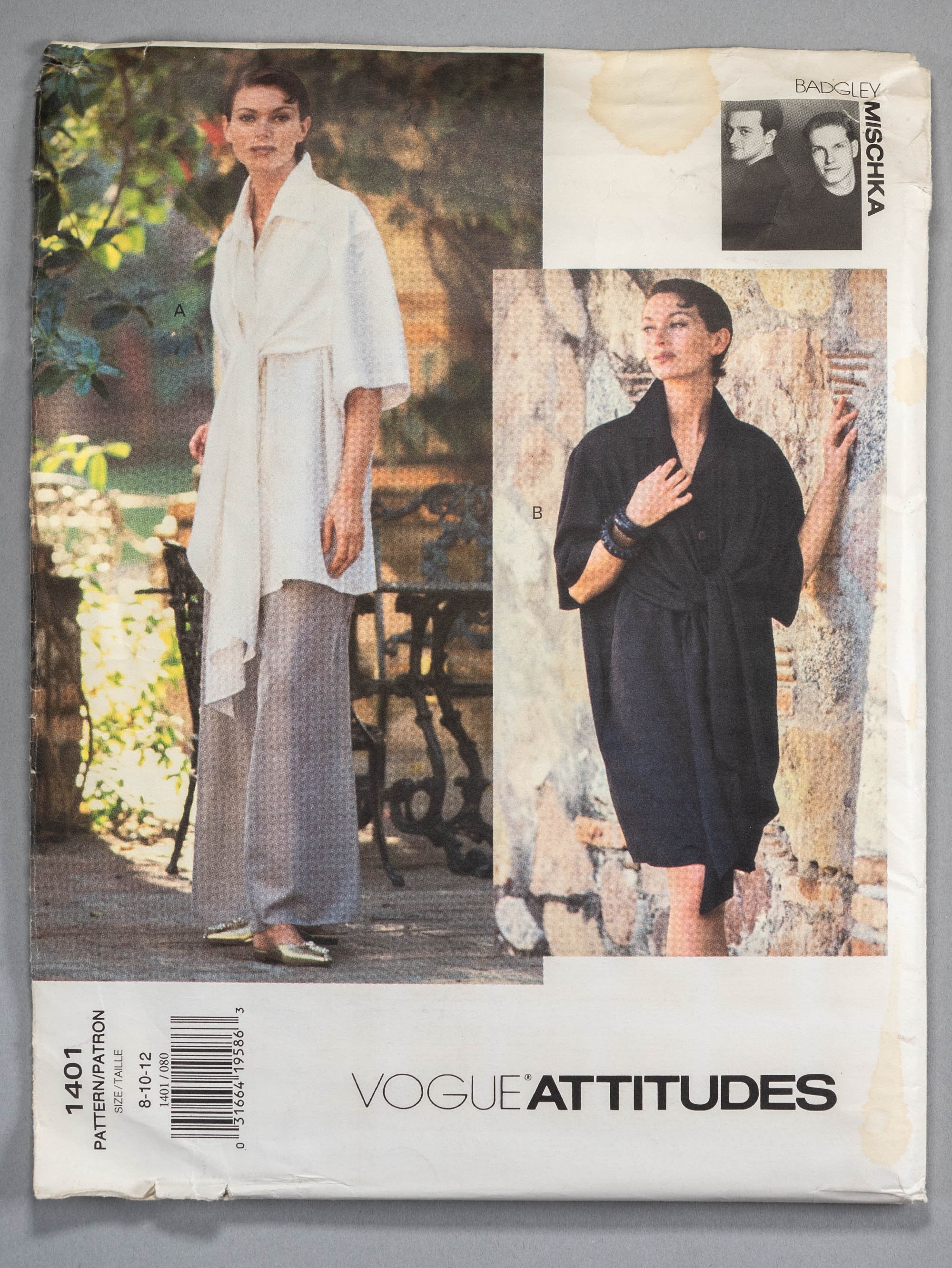 Vogue Ladies Sewing Pattern 1401 Loose Fit Dress with Decor... Free UK P&P 