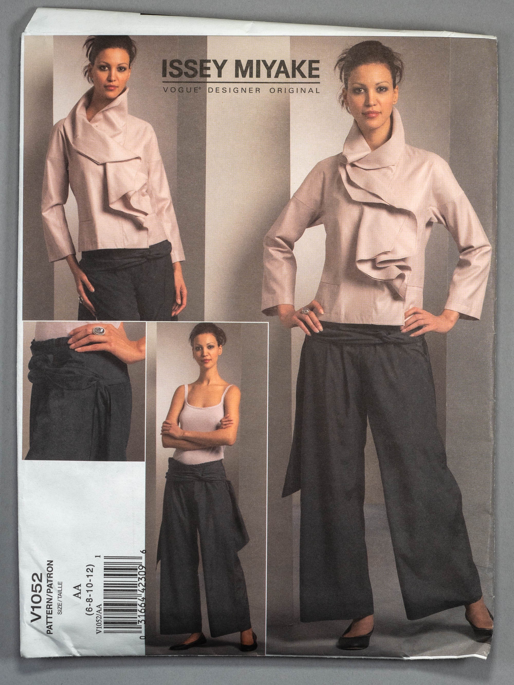 Issey Miyake Womens Lined Jacket and Wide Leg Pants Vogue Sewing Pattern  V1186 Size 6 8 10 12 Bust 30 1/2 to 34 FF -  Canada