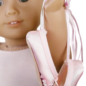 L&P 1075: Ballet Slippers Pattern for 18 inch dolls such as American Girl ultra-realistic dance shoes that are easy to make too image 5