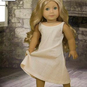Lee & Pearl Pattern 3001: Late Medieval Lady's Wardrobe for 18 inch dolls such as American Girl — historical doll kirtle (dress), mantle (cloak), shift and girdle (belt). Illustrated historical background information booklet is included.