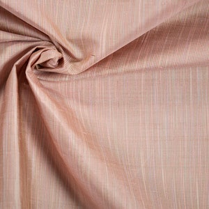 100% Silk Strié Shantung by the HALF Yard Fabric, Dupioni, Taffeta, Sewing, Crafts, Dressmaking, Dolls, Drapery, Deadstock, Sustainable MOSS ROSE