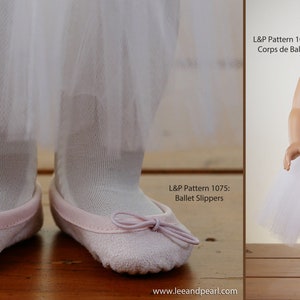 L&P 1075: Ballet Slippers Pattern for 18 inch dolls such as American Girl ultra-realistic dance shoes that are easy to make too image 8