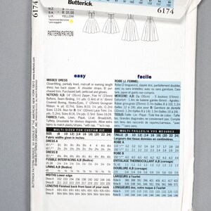 May include: A sewing pattern for a dress with a close-fitting, partially lined, mid-calf or evening length design. The pattern includes instructions for a dress with a back zipper, shoulder straps, and purchased trim. The pattern is multi-sized for custom fit and includes fabric widths given in inches.
